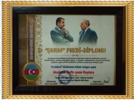 2021. "ŞƏRƏF" ПОЧЕТНЫЙ ДИПЛОМ